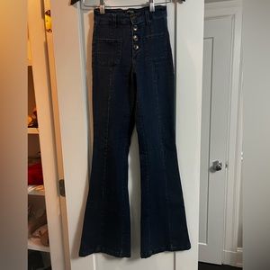 Black Label. Flare Dark Wash Jeans. Size 26.